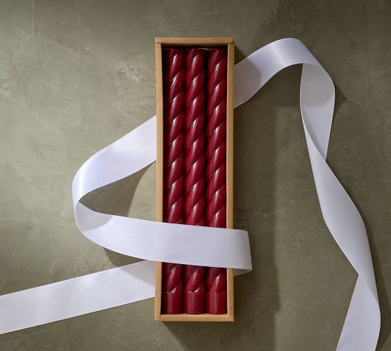 Twisted Taper Candles - Set of 6