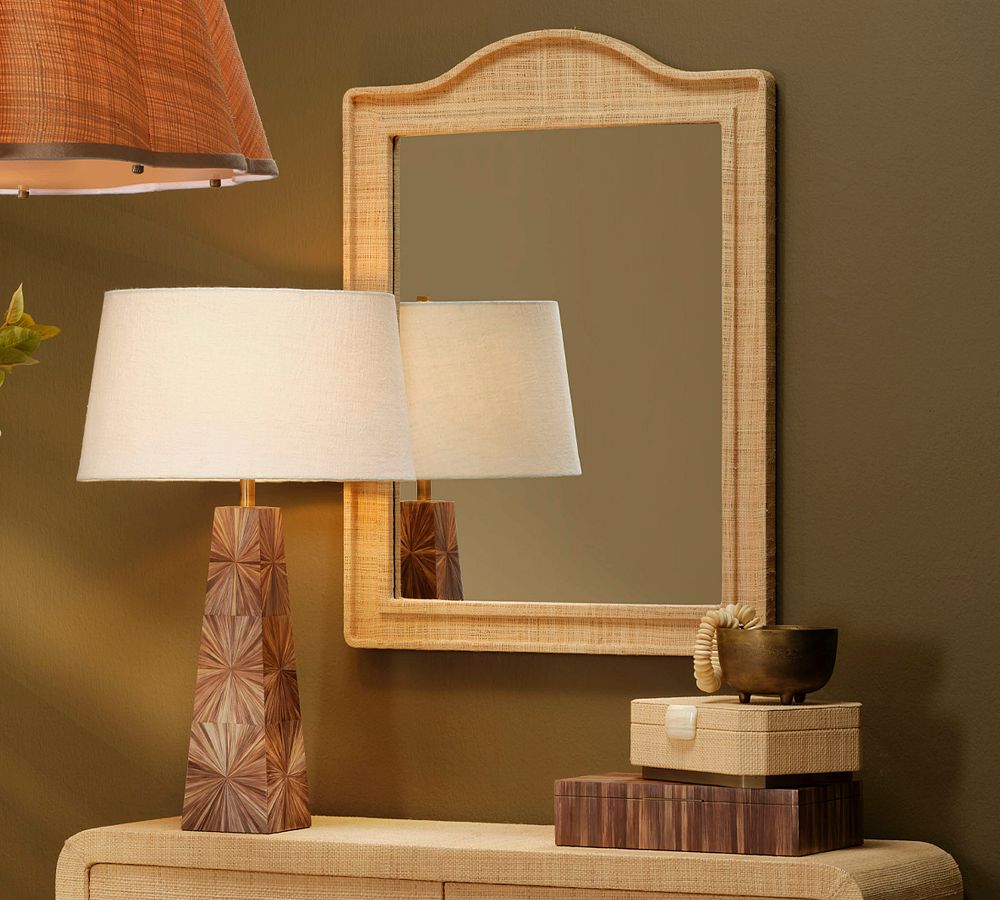 Hilltop Raffia Mirror