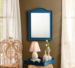 Hilltop Raffia Mirror