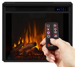 Lowe Electric Fireplace Media Cabinet