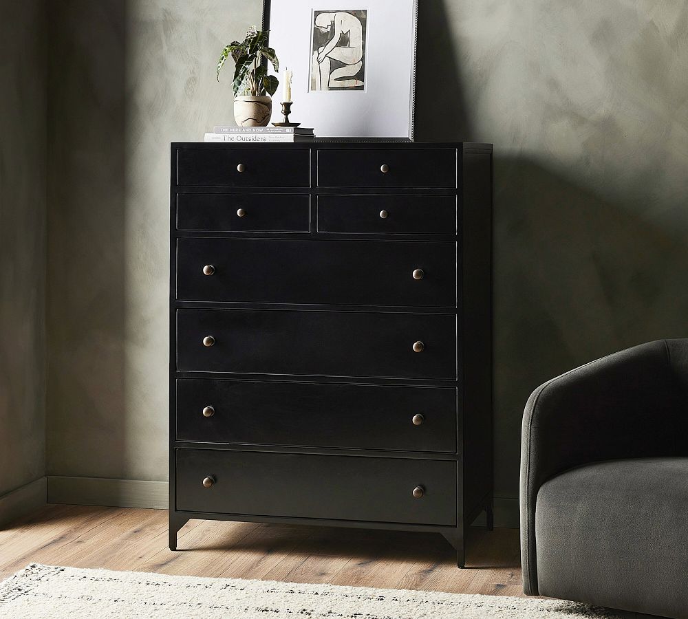 Harmon Metal 8-Drawer Tall Dresser (35.5&quot;)