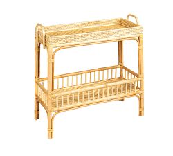 Peni Rattan &amp; Bamboo Console Table (33&quot;w)
