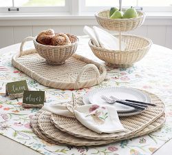 Bunny Ears Handwoven Napkin Rings - Set of 4