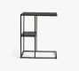 Duke Rectangular Metal C-Table with Shelf (20&quot;)