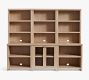 Modern Farmhouse 102&rdquo; Shelf with Display Cabinet