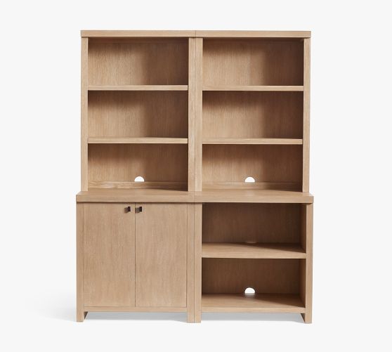 Modern Farmhouse Shelf with Mixed Cabinets (68")
