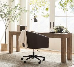 Baldwin Leather Swivel Desk Chair