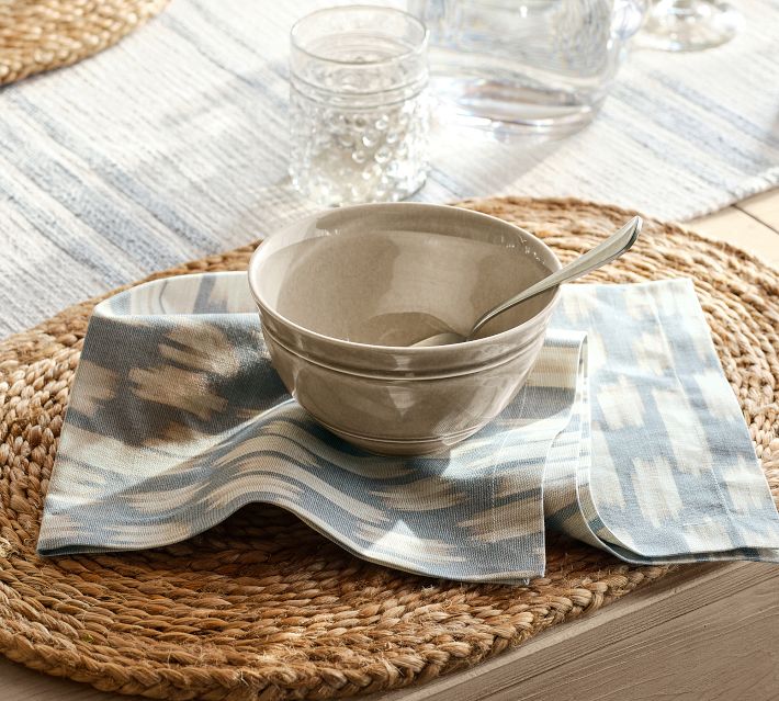 Cambria Handcrafted Stoneware Cereal Bowls Set of 4 - Stone Color
