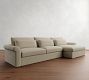 Westwood Roll Arm Deep Seat Chaise Sectional (136&quot;-154&quot;)
