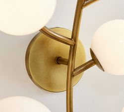 Quinn Milk Glass Globe Sconce (27&quot;)