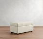 Cameron Modern Square Arm Ottoman and a Half