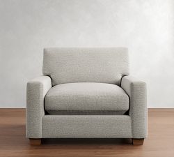 PB Comfort Modern Square Arm Chair and a Half