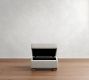 PB Comfort Modern Square Arm Storage Ottoman