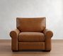 Big Sur Roll Arm Leather Power Recliner
