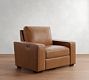 Big Sur Square Arm Leather Power Recliner