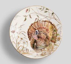 Bedford Harvest Turkey Stoneware Salad Plates - Set of 4