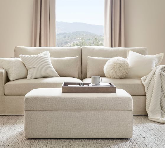 Big Sur Storage Ottoman with Pull Out Table