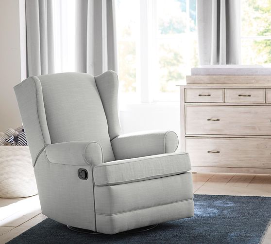 PB Wingback Manual & Power Swivel Glider Recliner
