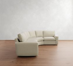 Pearce Square Arm 3-Piece Curved Wedge Sectional (127&quot;)