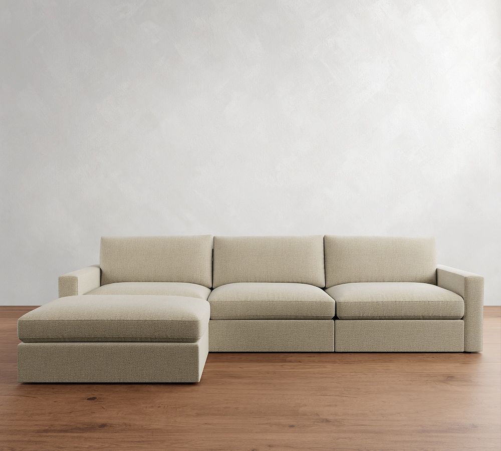 Westwood Square Arm Modular Chaise Sectional (143&quot;)