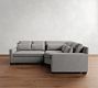 York Square Arm Deep Seat 3-Piece Wedge Sectional (108&quot;)
