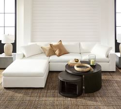 Dream Wide Arm Sectional Ottoman