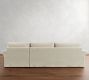 PB Comfort Modern Roll Arm Slipcovered Chaise Sectional (105&quot;-131&quot;)