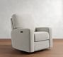 PB Comfort Modern Square Arm Manual &amp; Power Swivel Glider Recliner