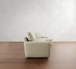 Pearce Square Arm Cuddle Chaise Sectional (135&quot;-165&quot;)