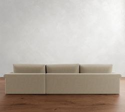 Westwood Roll Arm Deep Seat Chaise Sectional (136&quot;-154&quot;)