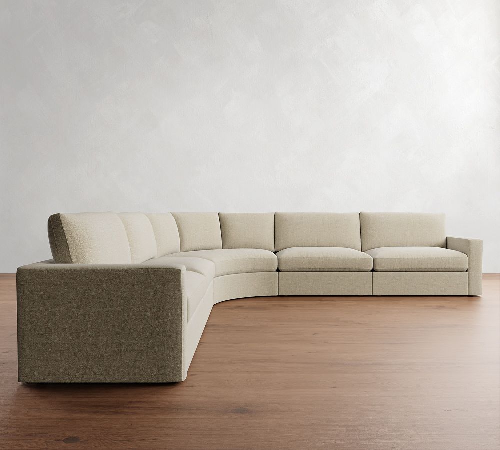 Westwood Square Arm 5-Piece Curved Wedge Sectional (151&quot;)
