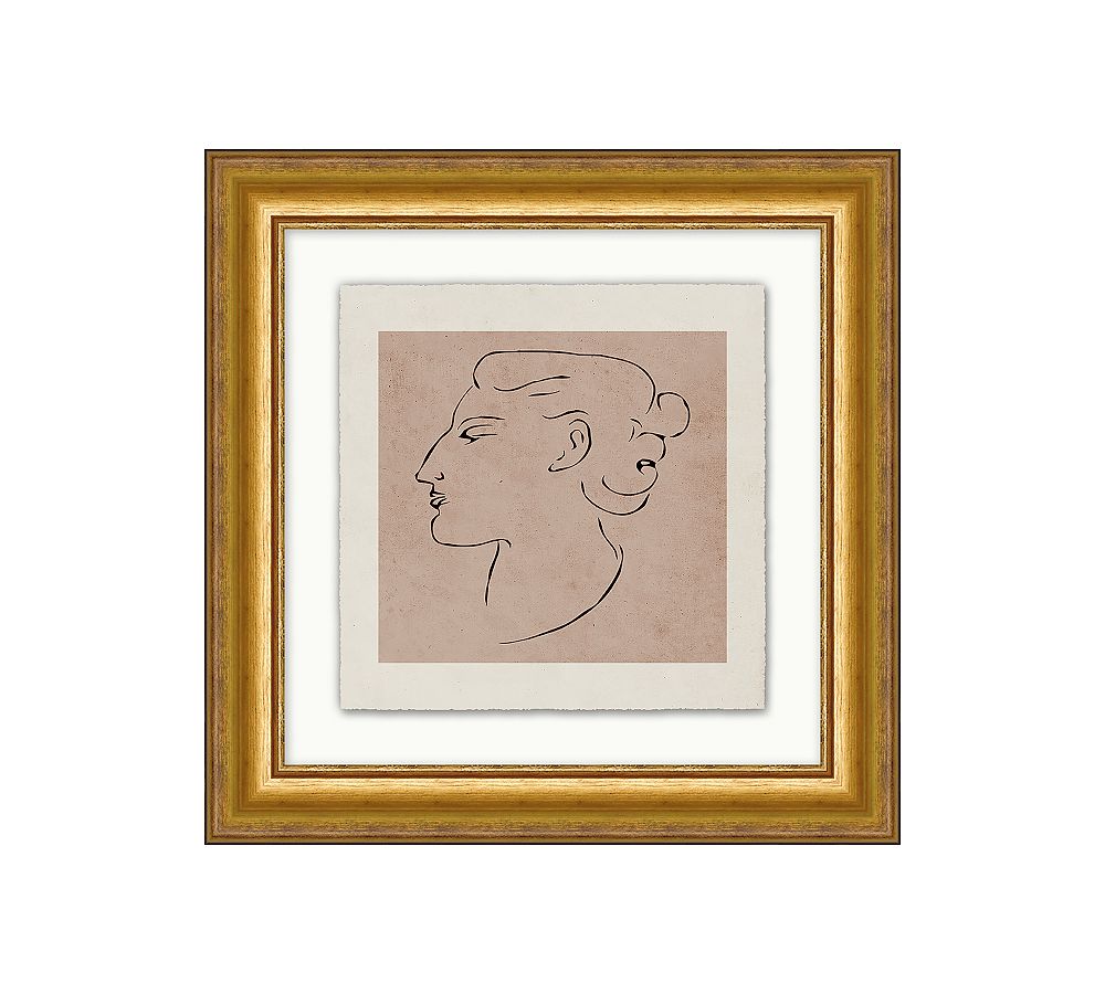 Bust in Profile Framed Print