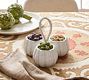 Pumpkin Stoneware Multi-Condiment Server