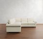 PB Comfort Modern Roll Arm 3-Piece L-Shaped Sectional (115&quot;)
