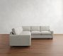 PB Comfort Modern Square Arm 3-Piece L-Shaped Sectional (106&quot;)