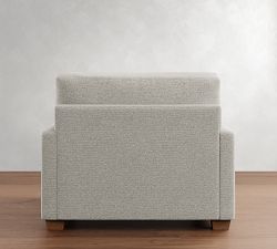 PB Comfort Modern Square Arm Chair and a Half