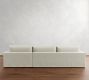 Westwood Roll Arm Deep Seat Slipcovered Chaise Sectional (136&quot;-154&quot;)