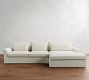 Westwood Roll Arm Deep Seat Slipcovered Chaise Sectional (136&quot;-154&quot;)
