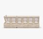 Indio Eucalyptus Modern Platform 3-Piece Loveseat Outdoor Sectional (90&quot;)