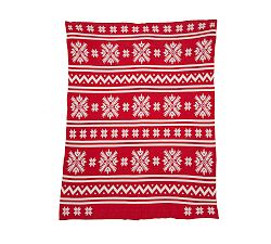 Winter Snowflakes Personalized Throw
