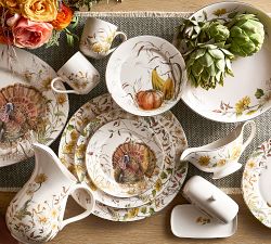 Bedford Harvest Gourd Stoneware Salad Plates - Set of 4