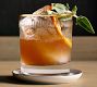 Etched Gold Rim Handcrafted Double Old Fashioned Glasses - Set of 4