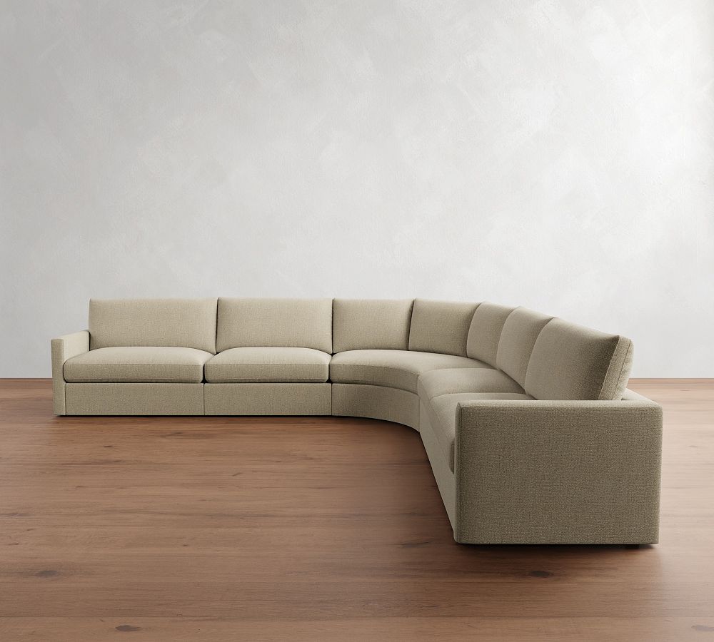 Westwood Slim Arm 5-Piece Curved Wedge Sectional (148&quot;)