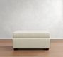 Cameron Modern Square Arm Ottoman and a Half
