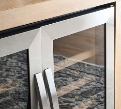 Modern Farmhouse 68&rdquo; Wine Storage with Display Cabinet
