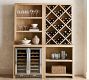 Modern Farmhouse 68&rdquo; Wine Storage with Display Cabinet