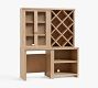 Modern Farmhouse 68&rdquo; Wine Storage with Display Cabinet