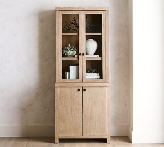 Modern Farmhouse Hutch with Cabinet (34")