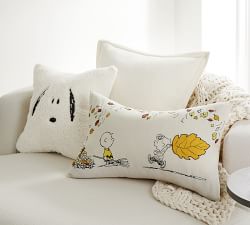 Peanuts&#8482; Fall Leaves Lumbar Pillow Cover