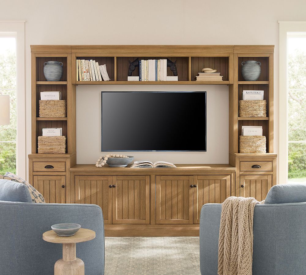Aubrey 6-Piece Storage Cabinet with Shelf Set (108&quot;)